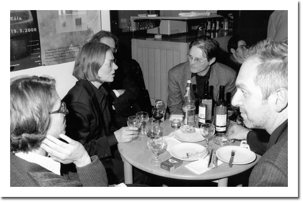 Im Gespräch mit Candida Höfer und Thomas Struth, Museum Bochum 2000. Foto: Thorsten Koch